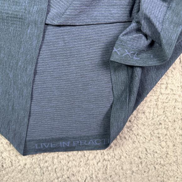 Lululemon Shirt Mens 2XL Navy Blue Metal Vent Tech Performance Long Sleeve Gym - Picture 3 of 10